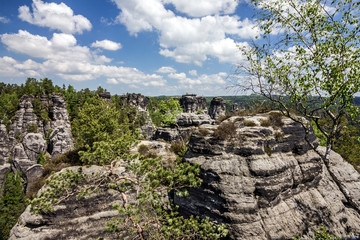 Saxon Switzerland, Germany. Natural rock landscape