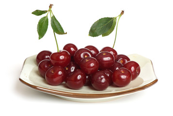 Cherry isolated on white background