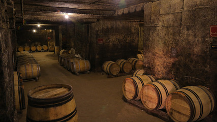 Wine cellar du Manoir, Saint Emilion in France