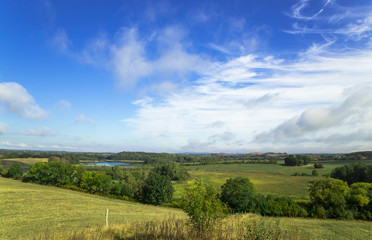 view on an awesome landscape in brandenburg by daylight