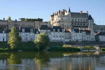 Fototapeta na wymiar Castle of Amboise and the Loire