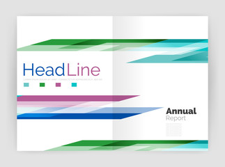 Fototapeta premium Motion concept. Business annual report cover templates