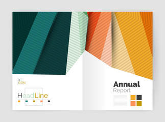 Vector annual report geometric template