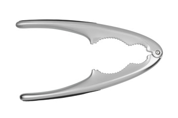 Steel nutcracker isolated