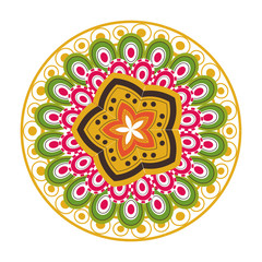 Bohemian concept with icon design, vector illustration 10 eps graphic.