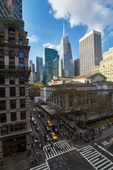 Fototapeta na wymiar New York City view from the window