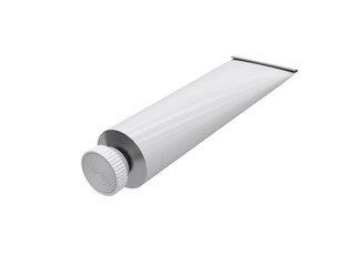 Tube on a white background, 3D rendering