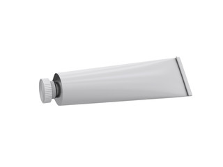 Tube on a white background, 3D rendering