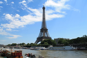 Eiffel Tower in Paris, capital and the most populous city of France