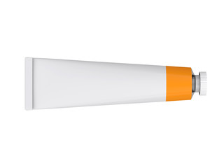 Tube on a white background, 3D rendering