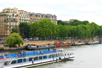 Fototapeta na wymiar Paris, capital and the most populous city of France,