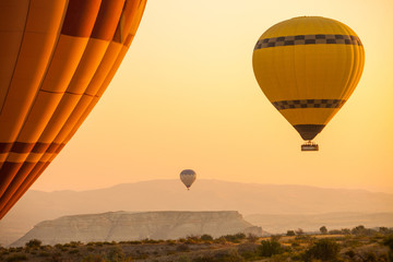 Naklejka premium Hot air balloons in Cappadocia
