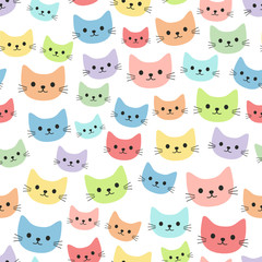 Cartoon colorful cats