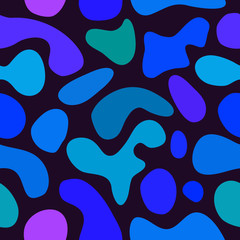 abstract vector chaotic spotted seamless pattern