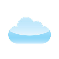 Cloud glossy icon