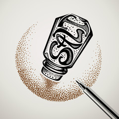 saltshaker typography logo design