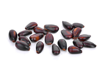 custard apple seed isolated on white