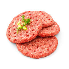 Beef hamburger with spice herbs