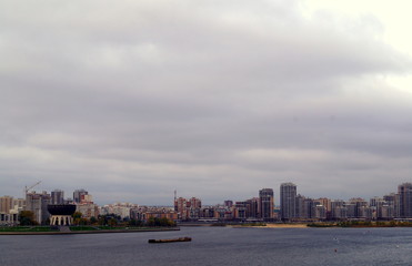 Fototapeta premium River and city. Kazan, Russia