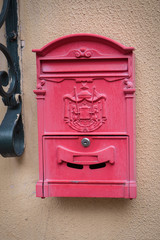 a one-time e-mail box on the wall