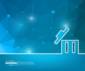 Abstract creative concept vector background. For web and mobile applications, illustration template design, business infographic, brochure, banner, presentation, poster, cover, booklet, document