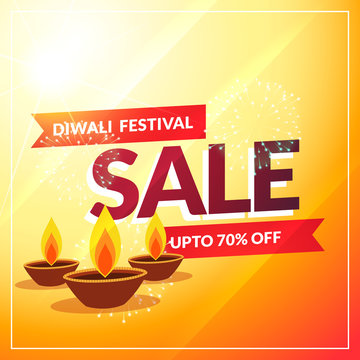 diwali discount sale banner poster template