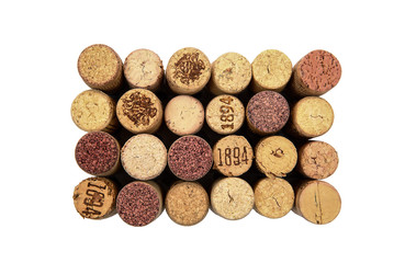 pattern of cork from wine