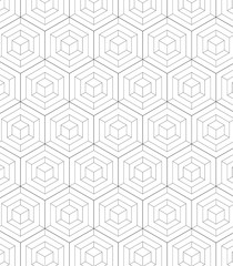 Vector seamless pattern. Modern stylish texture. Repeating geometric tiles with chevron elements.
