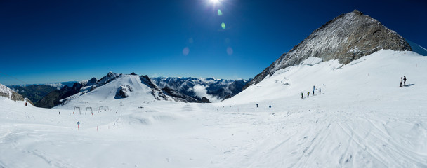 Alpine snow panorama