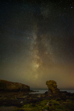 The Milky Way over Porth Y Post.