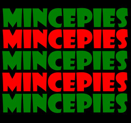 Abstract creative mince pies scene 