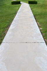 concrete walk way
