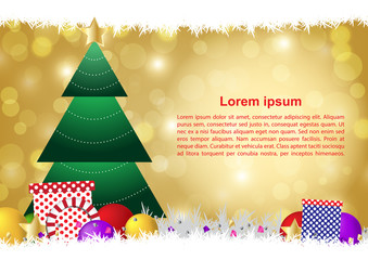 Christmas card background vector illustration