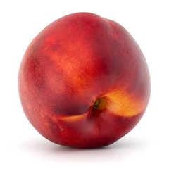 Nectarine fruit isolated on white background close up