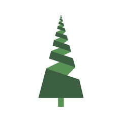 Christmas tree vector illustration