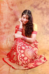 beautiful Indian girl in traditional dress