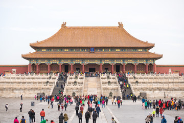 view of the Forbidden City, Palace Museum.