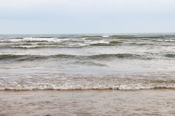 Waves along the shoreline of Lake Huron