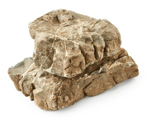 Stones isolated on white background
