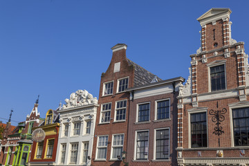 Fototapeta na wymiar Fassaden in Alkmaar, Niederland