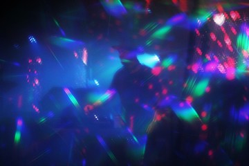 Obraz na płótnie Canvas disco lights synth wave vapor wave hologram abstract lights nightclub dance party background stock, photo, photograph, image, picture