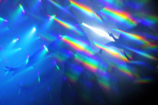 neon disco lights synthwave abstract neon lights nightclub dance party background copy space hologram laser dancing  stock, photo, photograph, picture, image, 