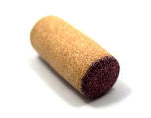 Red wine bottle cork