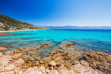 Fototapeta na wymiar Corsica coastline near Ajaccio, France, Europe.