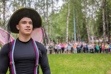 The guy in costume