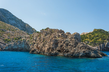 Fototapeta na wymiar Ionian Islands Boat Trip