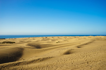 Fototapeta na wymiar Maspalomas Dunes, Gran Canaria
