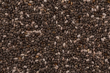 Chia seeds closeup