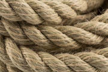 Old rope close up