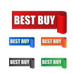 Best buy sticker. Label vector illustration on white background